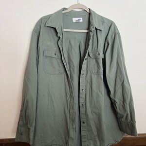 Old Navy Boyfriend Fit Olive Shirt Jacket